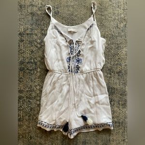 NWT embroidered romper